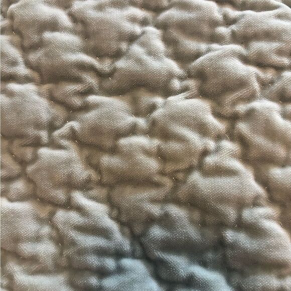 Pair of RARE Pottery Barn Aqua Washed Velvet and Silk Euro Shams - Picture 3 of 8